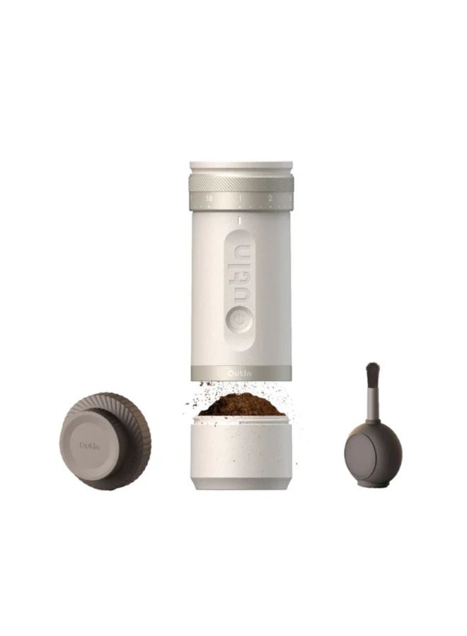 أووةن OutIn Fino Portable Electric Coffee Grinder Sand Stone White - Image 1
